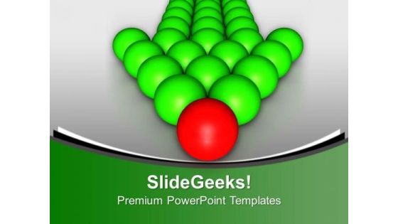 Team Follows Red Leader Leadership PowerPoint Templates Ppt Backgrounds For Slides 0113 Team Follows Red Leader Leadership PowerPoint Templates Ppt Backgrounds For Slides 0113