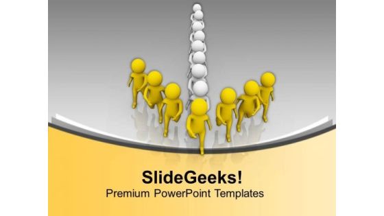 Team Forming Arrow Leadership Concept PowerPoint Templates Ppt Backgrounds For Slides 0613 Team Forming Arrow Leadership Concept PowerPoint Templates Ppt Backgrounds For Slides 0613