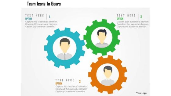 Team Icons In Gears Presentation Template Team Icons In Gears Presentation Template