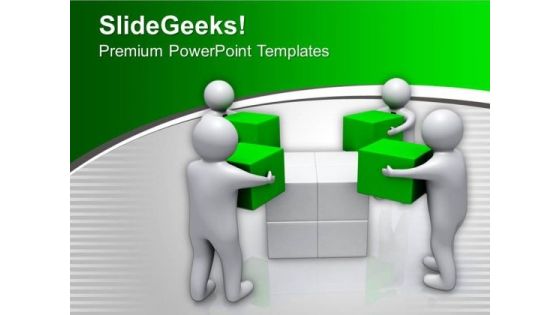 Team Members Assembling Cubes PowerPoint Templates Ppt Backgrounds For Slides 0713 Team Members Assembling Cubes PowerPoint Templates Ppt Backgrounds For Slides 0713