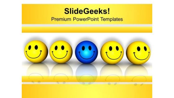 Team Of Smiley With Leader PowerPoint Templates Ppt Backgrounds For Slides 0213 Team Of Smiley With Leader PowerPoint Templates Ppt Backgrounds For Slides 0213