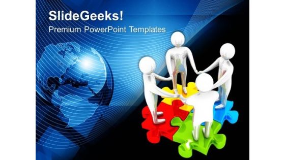 Team On Colorful Jigsaw Puzzles Global PowerPoint Templates Ppt Backgrounds For Slides 0113 Team On Colorful Jigsaw Puzzles Global PowerPoint Templates Ppt Backgrounds For Slides 0113