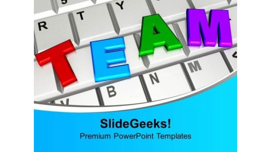 Team On Keyboard Computer Internet PowerPoint Templates Ppt Backgrounds For Slides 0113 Team On Keyboard Computer Internet PowerPoint Templates Ppt Backgrounds For Slides 0113