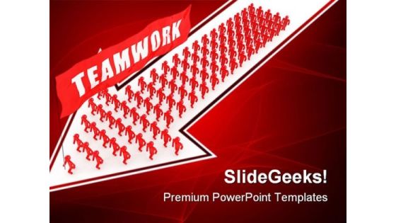 Team Walking Business PowerPoint Templates And PowerPoint Backgrounds 0311