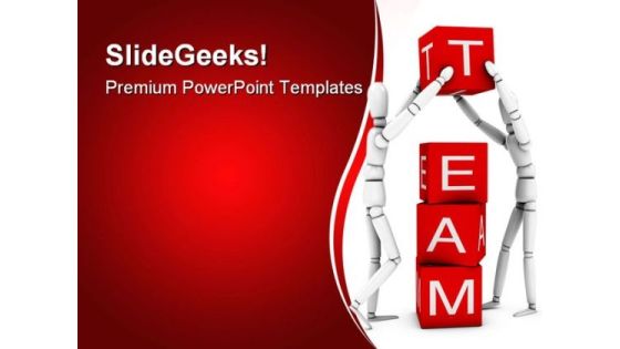 Team Working Together Business PowerPoint Templates And PowerPoint Backgrounds 0811 Team Working Together Business PowerPoint Templates And PowerPoint Backgrounds 0811