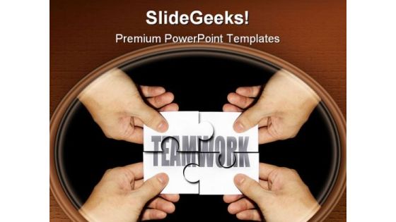 Teamwork Business PowerPoint Template 0810 Teamwork Business PowerPoint Template 0810