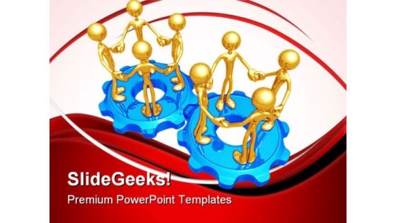 Teamwork Concept Communication PowerPoint Templates And PowerPoint Backgrounds 0811