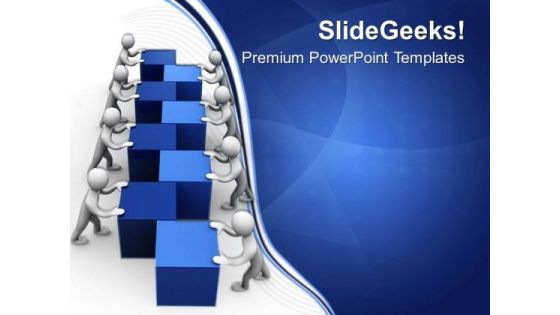 Teamwork Gives More Results In Business PowerPoint Templates Ppt Backgrounds For Slides 0413