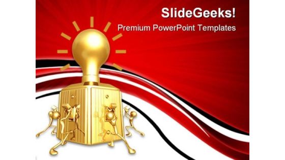 Teamwork Idea Business PowerPoint Templates And PowerPoint Backgrounds 0711