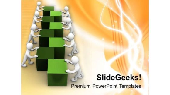 Teamwork Is Good For Market Growth PowerPoint Templates Ppt Backgrounds For Slides 0513