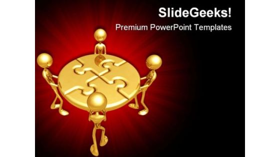 Teamwork Puzzle Business PowerPoint Templates And PowerPoint Backgrounds 0711 Teamwork Puzzle Business PowerPoint Templates And PowerPoint Backgrounds 0711