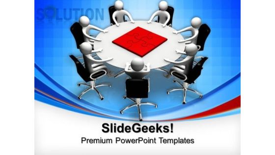 Teamwork Solution Puzzle Pieces Business PowerPoint Templates And PowerPoint Themes 0712 Teamwork Solution Puzzle Pieces Business PowerPoint Templates And PowerPoint Themes 0712
