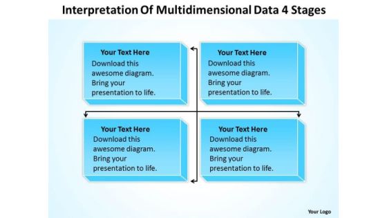 Template For Organizational Chart Of Multidimensional Data 4 Stages PowerPoint Templates Template For Organizational Chart Of Multidimensional Data 4 Stages PowerPoint Templates