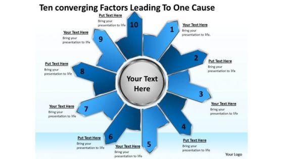 Ten Converging Factors Leading One Cause Circular Spoke Diagram PowerPoint Templates Ten Converging Factors Leading One Cause Circular Spoke Diagram PowerPoint Templates