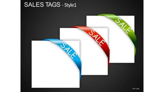 Text Boxes With Sale Ribbons PowerPoint Slides And Ppt Templates