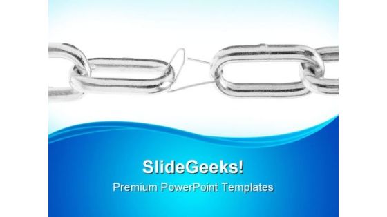 The Weakest Link Business PowerPoint Themes And PowerPoint Slides 0711