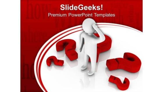Thinking Man Red Question Mark Business PowerPoint Templates And PowerPoint Themes 0612 Thinking Man Red Question Mark Business PowerPoint Templates And PowerPoint Themes 0612