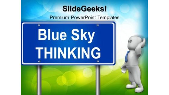 Thinking Signpost01 Metaphor PowerPoint Templates And PowerPoint Themes 0512