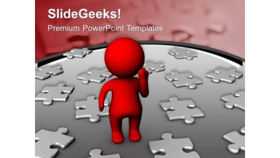 Thinking To Find The Right Solution PowerPoint Templates Ppt Backgrounds For Slides 0613 Thinking To Find The Right Solution PowerPoint Templates Ppt Backgrounds For Slides 0613