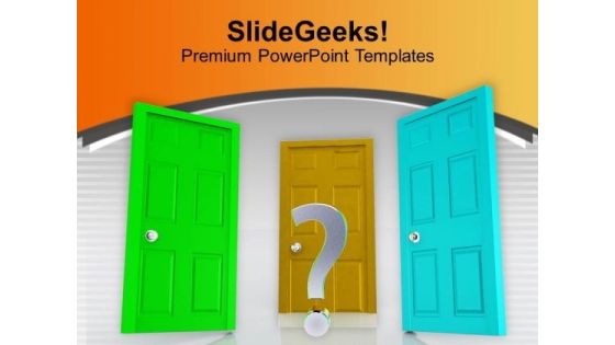 Three Doors To Future Choice PowerPoint Templates Ppt Backgrounds For Slides 0213 Three Doors To Future Choice PowerPoint Templates Ppt Backgrounds For Slides 0213