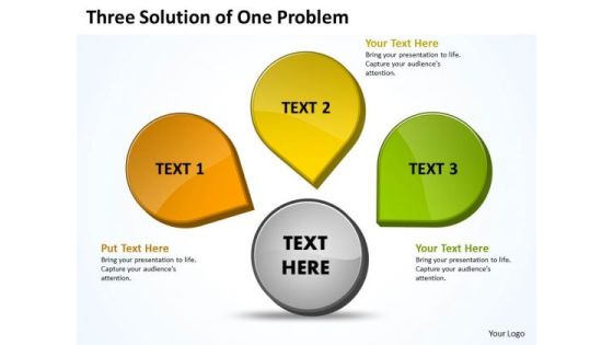 Three Solution Of One Problems PowerPoint Slides Presentation Diagrams Templates Three Solution Of One Problems PowerPoint Slides Presentation Diagrams Templates