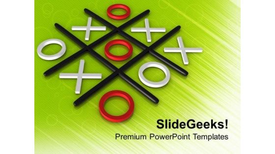 Tic Toe On Green Background Games PowerPoint Templates Ppt Backgrounds For Slides 0313 Tic Toe On Green Background Games PowerPoint Templates Ppt Backgrounds For Slides 0313