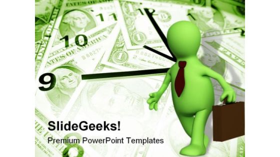 Time And Money Business People PowerPoint Background And Template 1210 Time And Money Business People PowerPoint Background And Template 1210