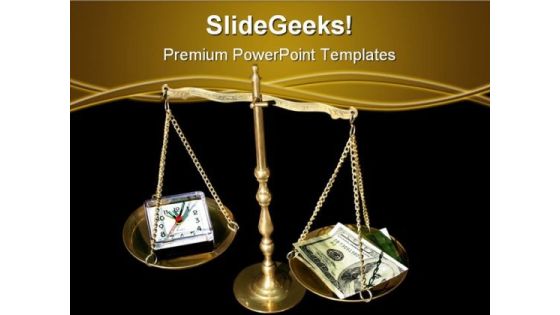Time And Money Business PowerPoint Template 0610 Time And Money Business PowerPoint Template 0610