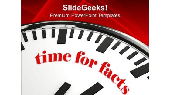 Time For Business Growth Facts Success PowerPoint Templates Ppt Backgrounds For Slides 0313