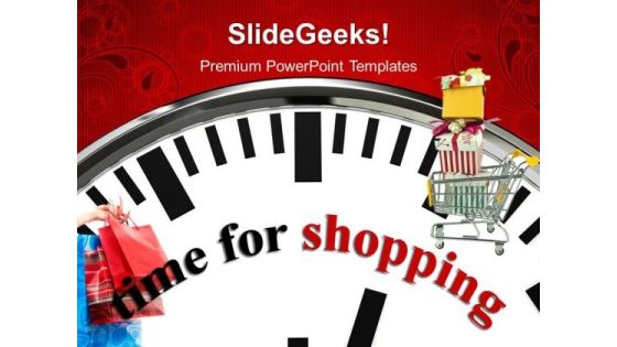 Time For Shopping Lifestyle PowerPoint Templates And PowerPoint Themes 1012 Time For Shopping Lifestyle PowerPoint Templates And PowerPoint Themes 1012
