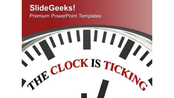 Time Is Running Clock PowerPoint Templates Ppt Backgrounds For Slides 0313 Time Is Running Clock PowerPoint Templates Ppt Backgrounds For Slides 0313