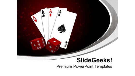 Time To Play With Cards Entertainment PowerPoint Templates Ppt Backgrounds For Slides 0513