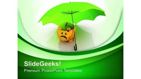 Time To Save Money In Piggy Bank PowerPoint Templates Ppt Backgrounds For Slides 0413