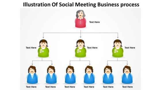 Timeline Illustration Of Social Meeting Business Process Timeline Illustration Of Social Meeting Business Process