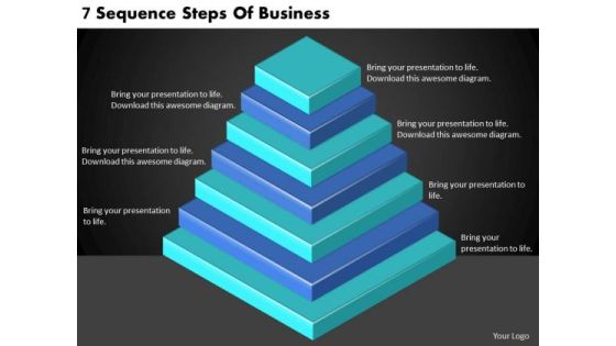 Timeline PowerPoint Template 7 Sequence Steps Of Business