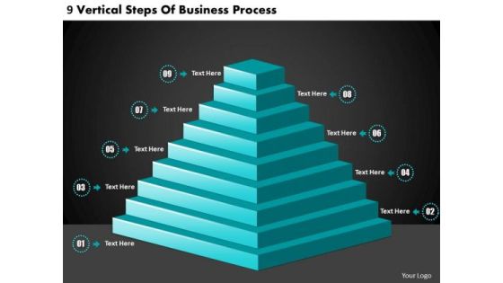 Timeline PowerPoint Template 9 Vertical Steps Of Business Process Timeline PowerPoint Template 9 Vertical Steps Of Business Process
