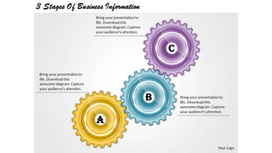 Timeline Ppt Template 3 Stages Of Business Information