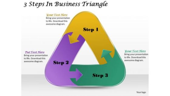 Timeline Ppt Template 3 Steps In Business Triangle Timeline Ppt Template 3 Steps In Business Triangle
