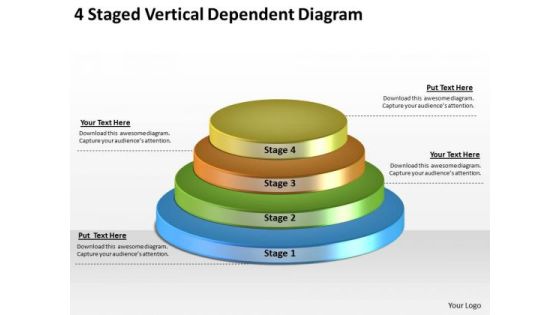 Timeline Ppt Template 4 Staged Vertical Dependent Diagram Timeline Ppt Template 4 Staged Vertical Dependent Diagram