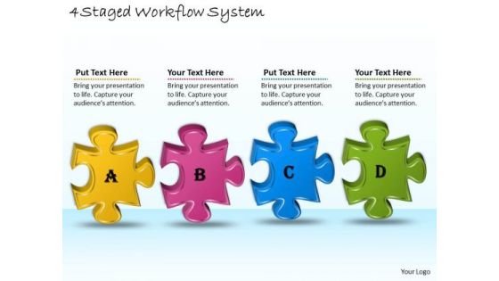 Timeline Ppt Template 4 Staged Workflow System Timeline Ppt Template 4 Staged Workflow System