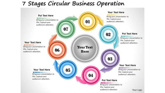 Timeline Ppt Template 7 Stages Circular Business Operation Timeline Ppt Template 7 Stages Circular Business Operation