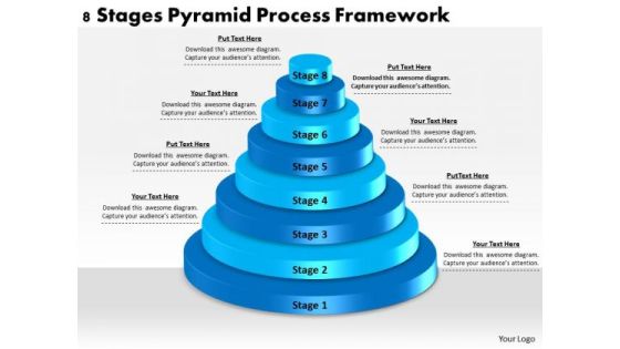 Timeline Ppt Template 8 Stages Pyramid Process Framework Timeline Ppt Template 8 Stages Pyramid Process Framework