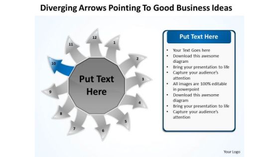 To Good Business PowerPoint Theme Ideas Circular Spoke Process Template To Good Business PowerPoint Theme Ideas Circular Spoke Process Template