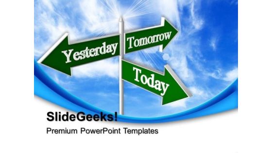 Today Tomorrow Signpost Future PowerPoint Templates And PowerPoint Themes 0512 Today Tomorrow Signpost Future PowerPoint Templates And PowerPoint Themes 0512