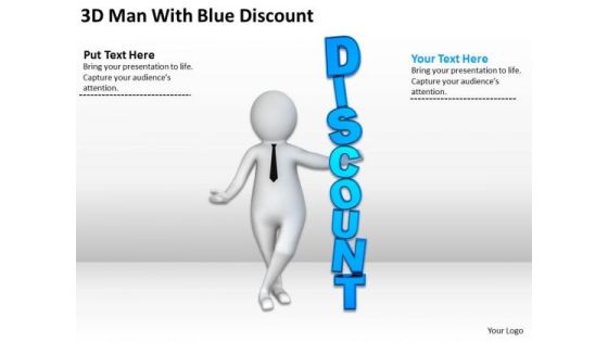 Top Business People 3d Man With Blue Discount PowerPoint Templates Top Business People 3d Man With Blue Discount PowerPoint Templates