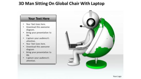 Top Business People On Global Chair With Laptop PowerPoint Templates Ppt Backgrounds For Slides Top Business People On Global Chair With Laptop PowerPoint Templates Ppt Backgrounds For Slides