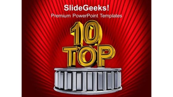 Top Ten Business Award Winners PowerPoint Templates Ppt Backgrounds For Slides 0313 Top Ten Business Award Winners PowerPoint Templates Ppt Backgrounds For Slides 0313