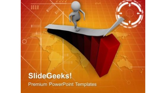 Touch The Higher Position In Business PowerPoint Templates Ppt Backgrounds For Slides 0613