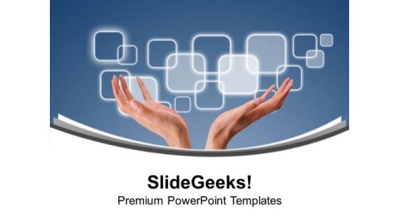 Touch The Technology PowerPoint Templates Ppt Backgrounds For Slides 0413 Touch The Technology PowerPoint Templates Ppt Backgrounds For Slides 0413
