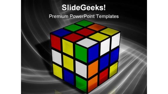 Tough Rubix Cube Metaphor PowerPoint Themes And PowerPoint Slides 0211 Tough Rubix Cube Metaphor PowerPoint Themes And PowerPoint Slides 0211